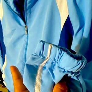 Women’s Blue Athletic Hooded Sweatshirt and Pants